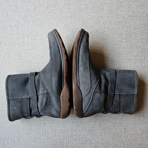 Chaco Hopi Grey Leather Felt Winter Comfy Boots Size 9 - Picture 10 of 12